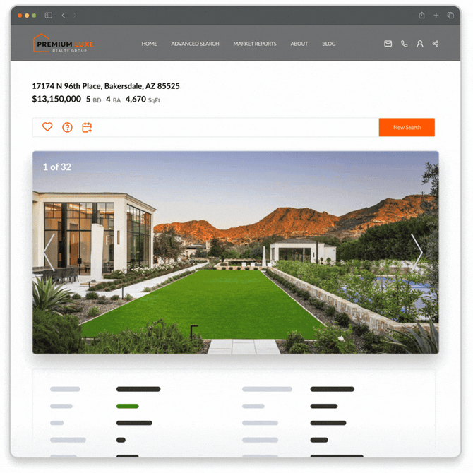 Real Geeks Geek Verified Leads — Locked Website View