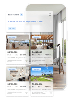 Real Geeks Saved Searches Property Alerts Graphic