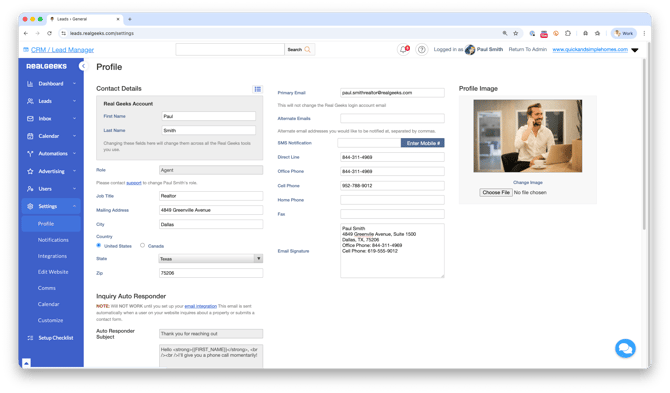 agent-profile-information