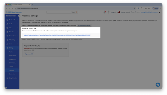 calendar-private-url