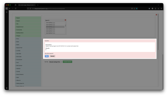 display-listings-confirm-agent-id