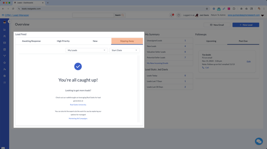 lead-feed-slipping-away