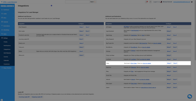 mojo integrations