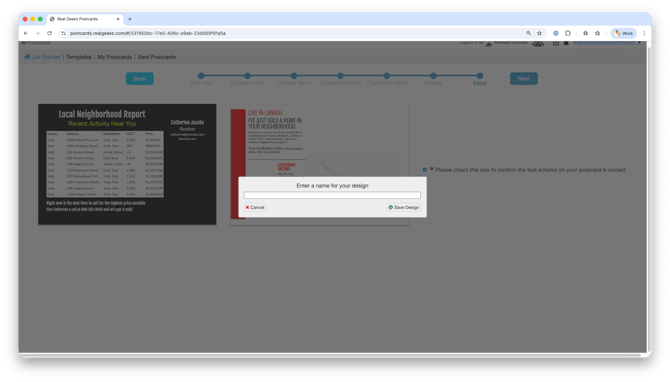 postcards-name-design