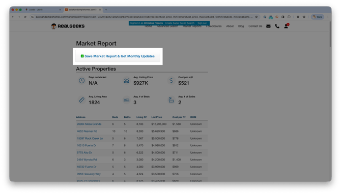 save-market-report-update