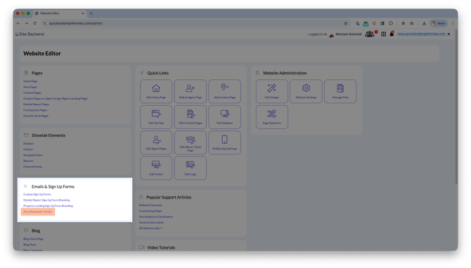 website-autoresponder-sign-up-forms