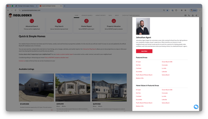 website-homepage-sidebars