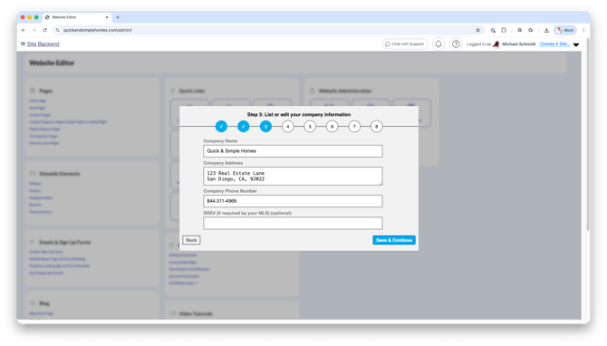 website-wizard-company-information