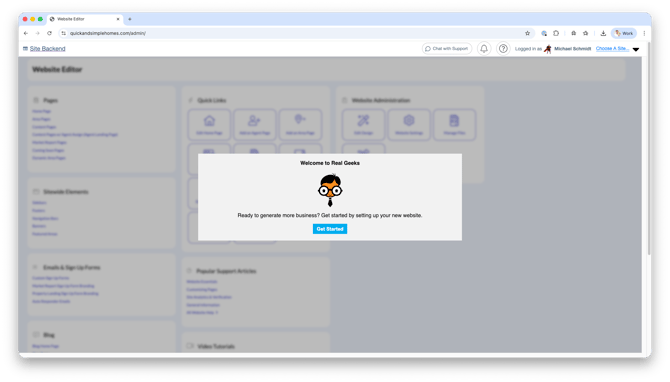 website-wizard-start-screen