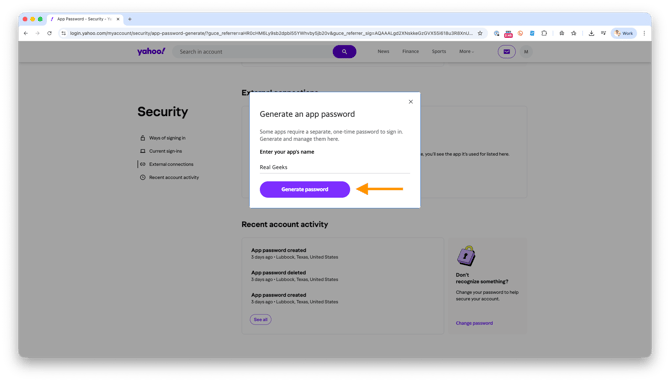 yahoo-generate-app-password